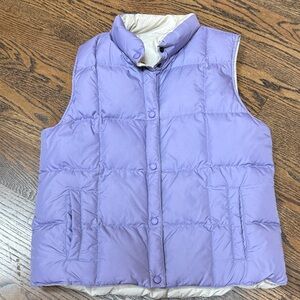 Lands End reversible down Puffer Vest